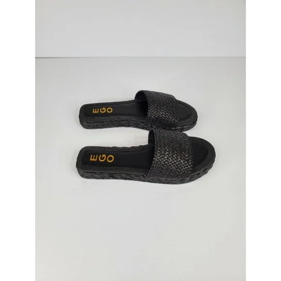 EGO Beach Bums Woven Sliders in Black Size 7 - Picture 3 of 9